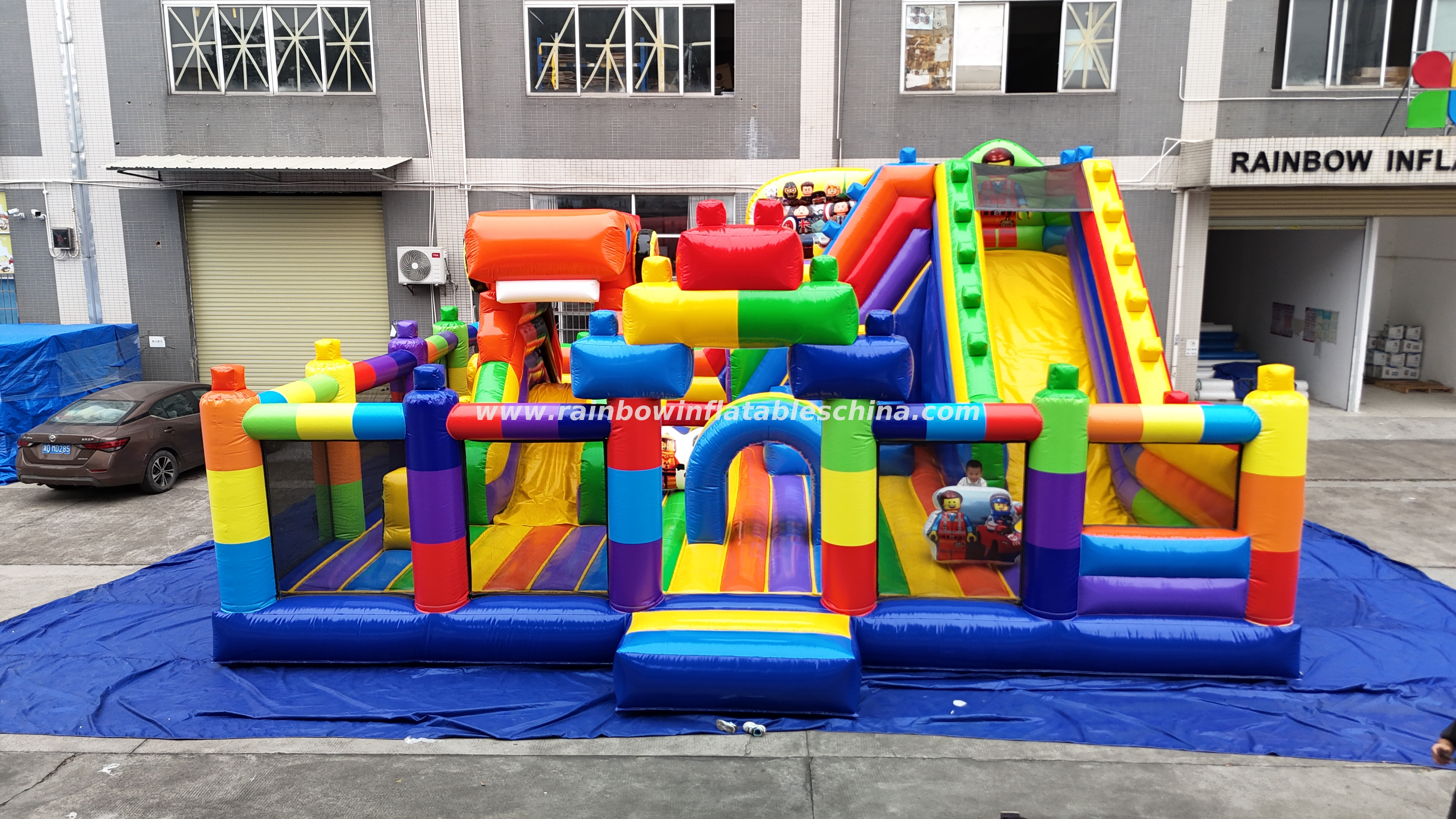 Giant Chinese Manufacturer Lego puzzle Inflatable Playground Jumping Bouncer