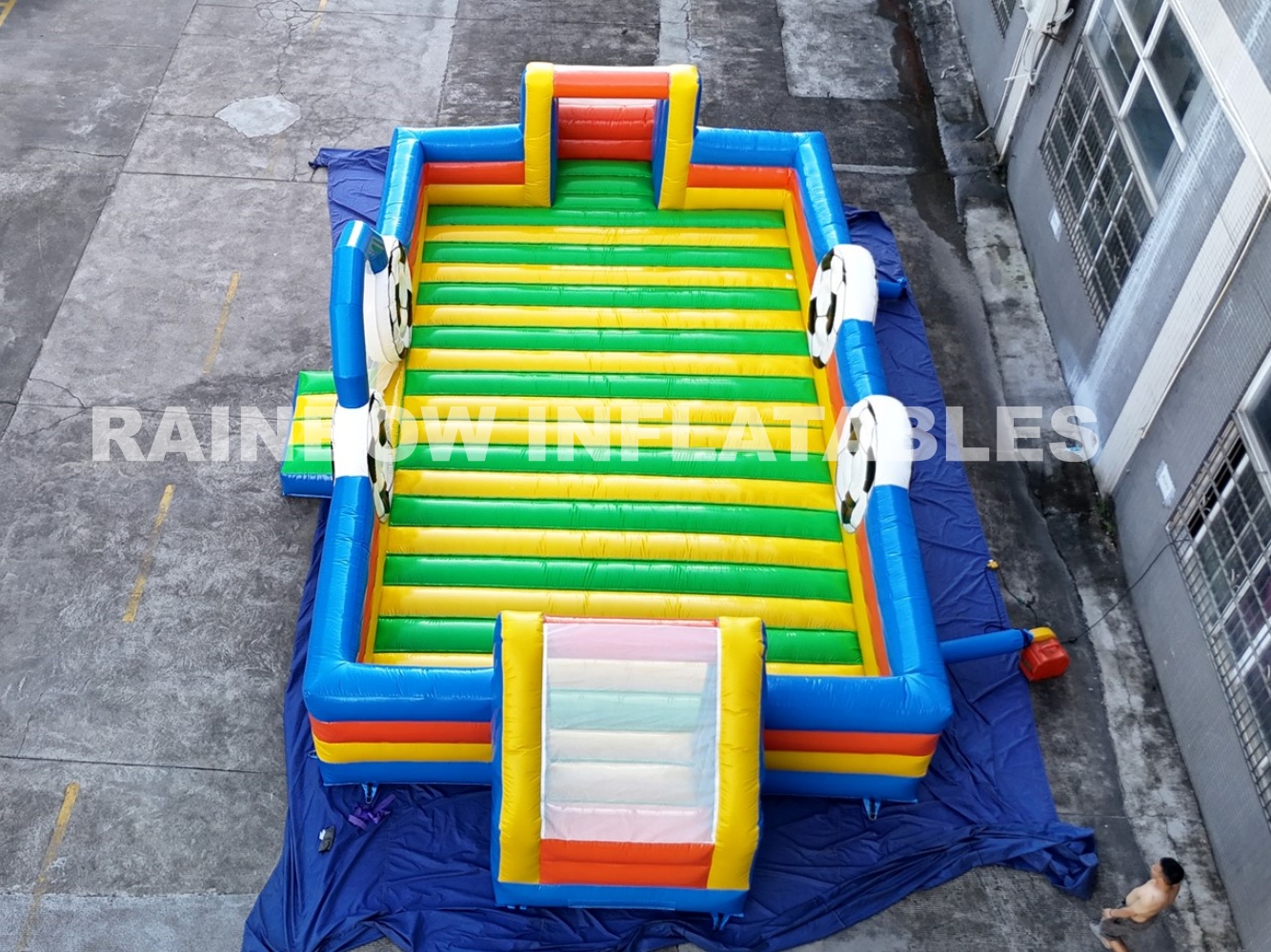 Inflatable Human Table Football Field/Pitch For Adult Outdoor Field