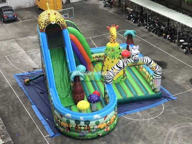 New Design Commercial Inflatable Zoo Funcity Playground for Children