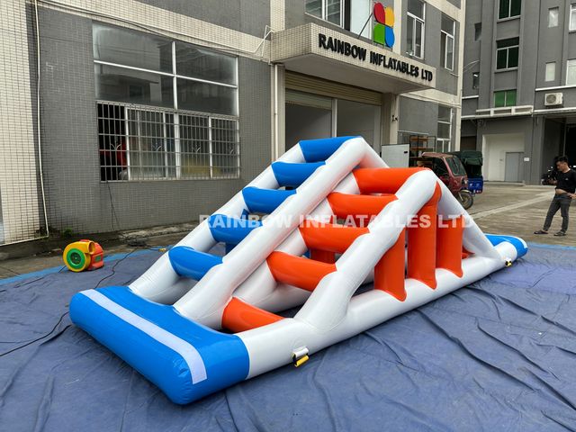 Inflatable smoke stacks water game module