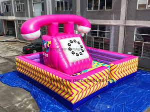 Inflatable telephone booth Playground for Trampoline Park