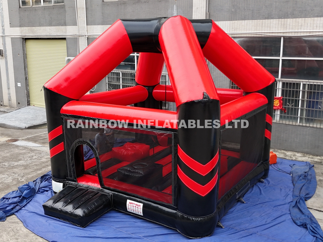 Inflatable wrecking ball game