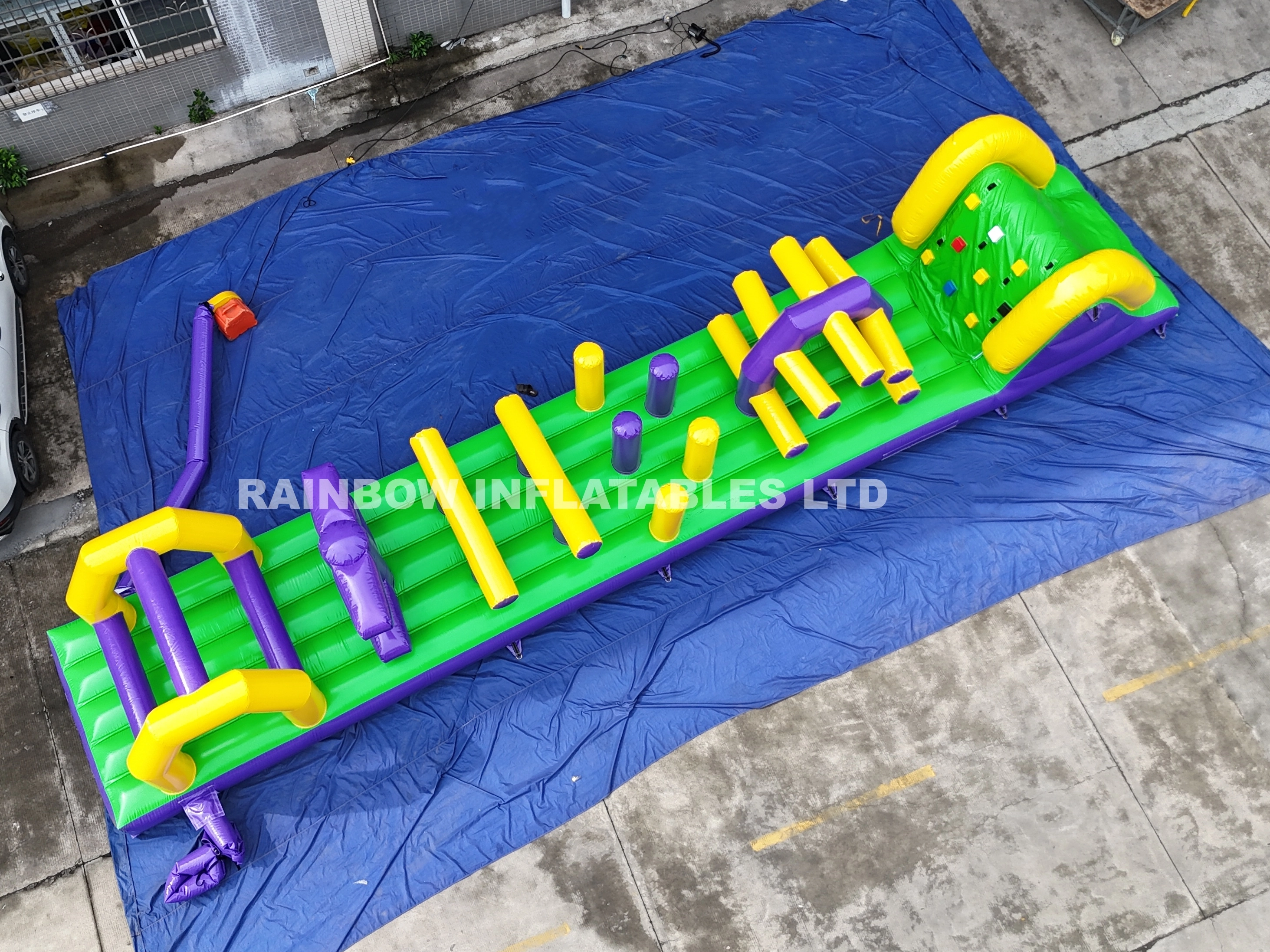 Inflatable water obstacle course for pool commercial use
