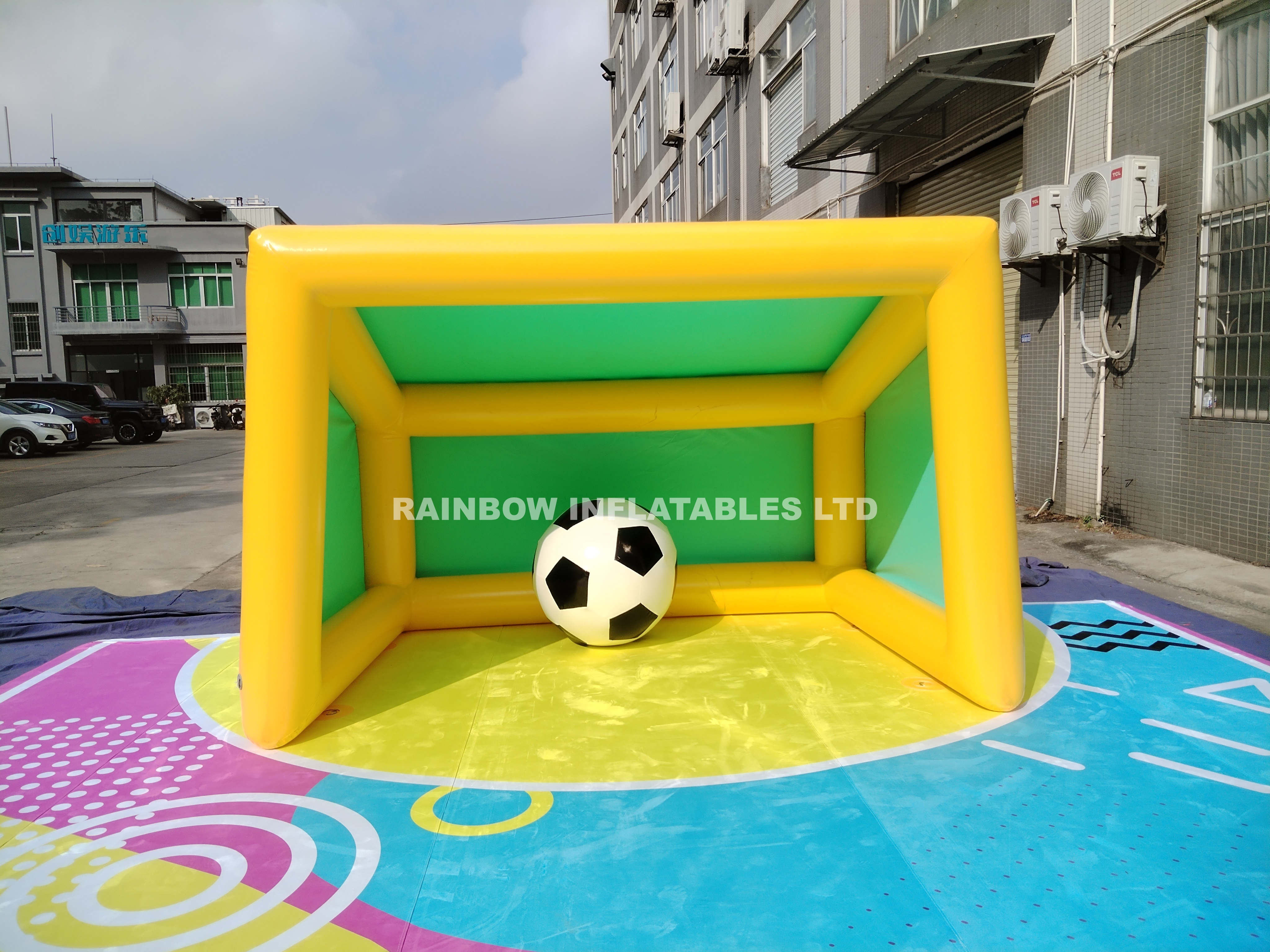 Inflatable soccer field