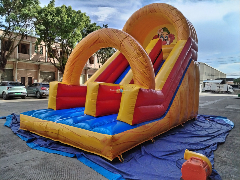 Inflatable giant clown slide for children and adult 