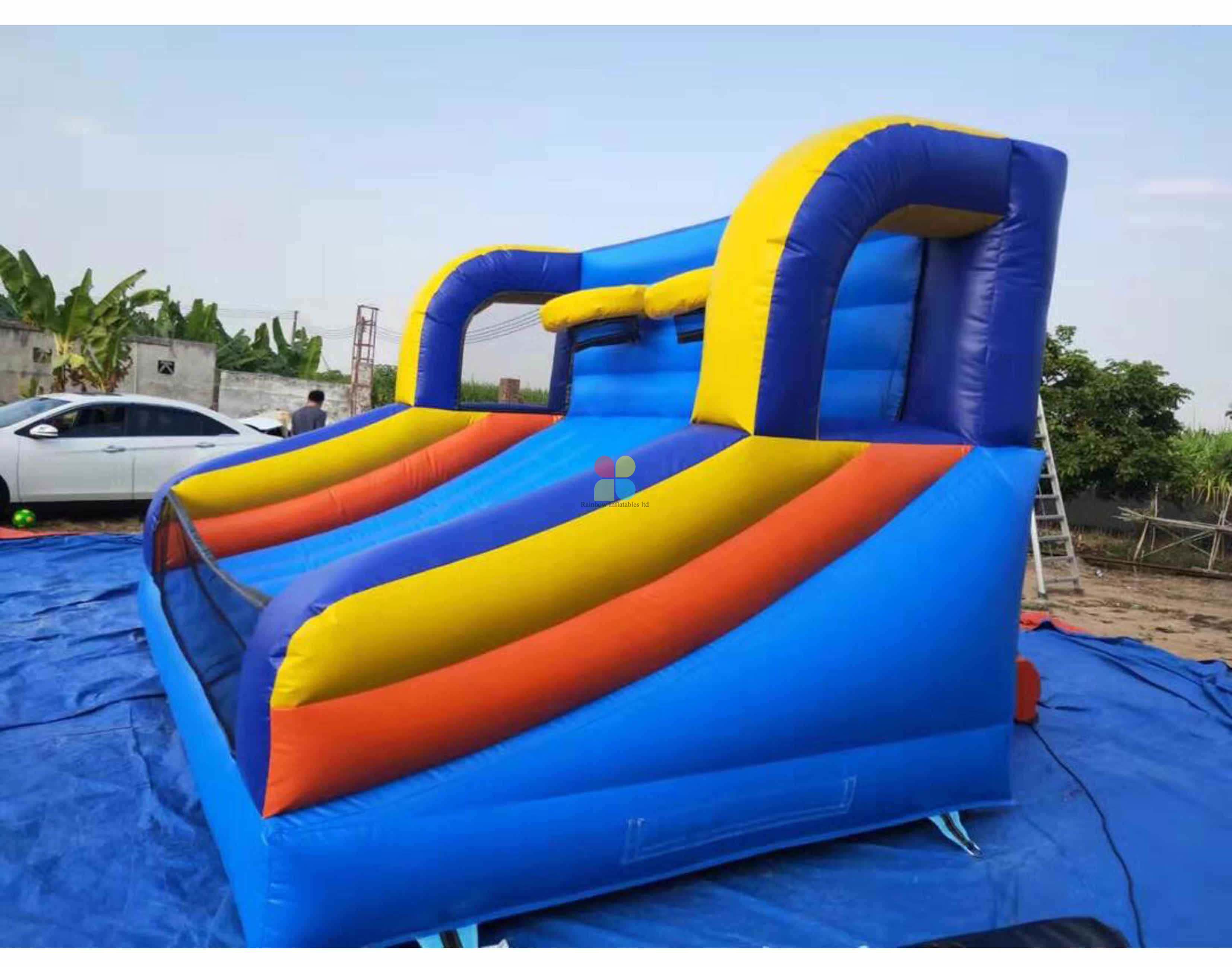 Rainbow Inflatable Party rental Inflatable Goal Shooting game manufacturers and suppliers in China Inflatable basket ball shooter