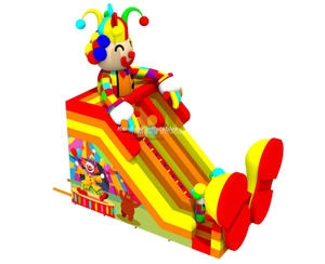 Inflatable clown slide children and adult 