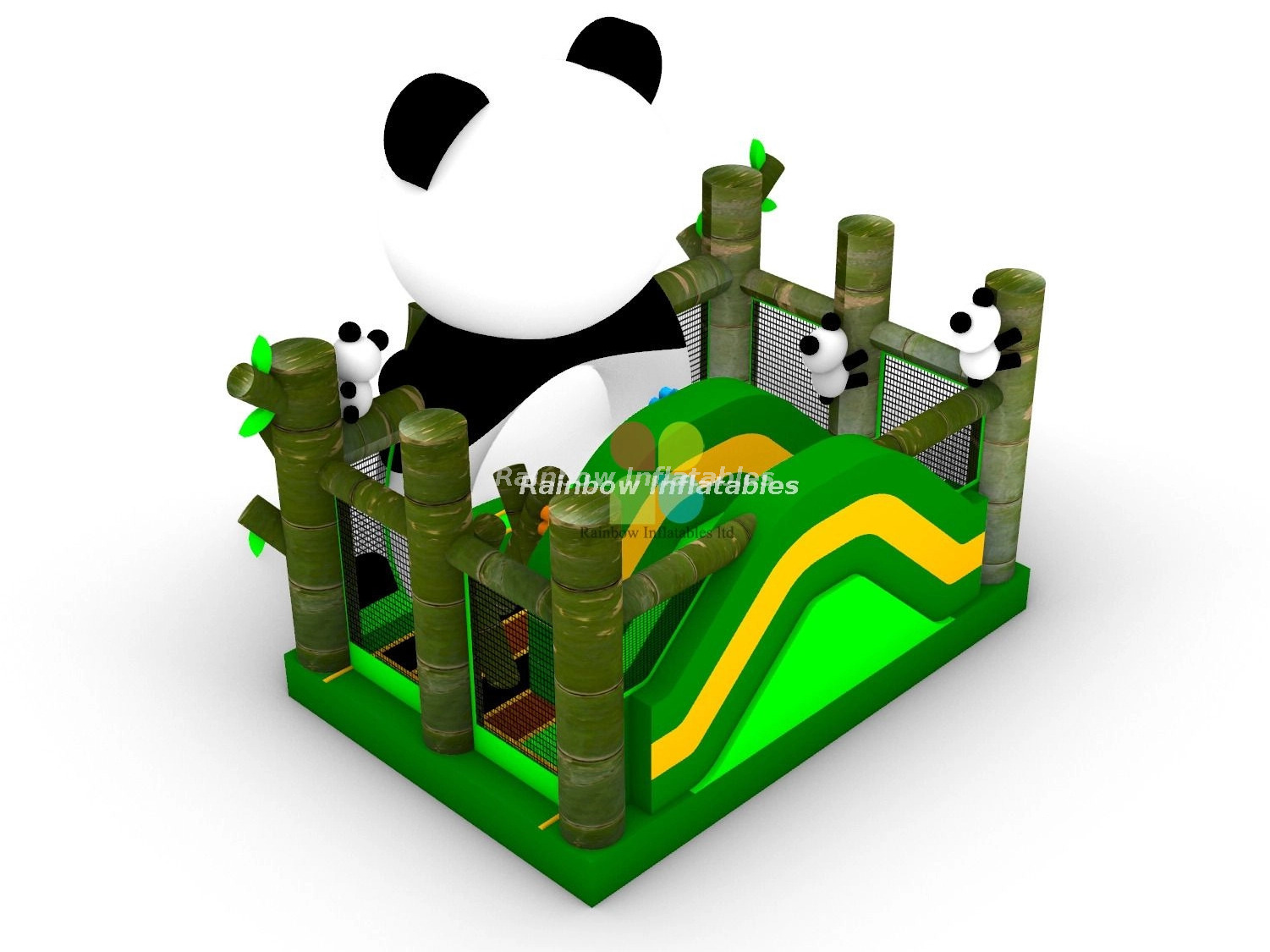 RB3332 Inflatable Panda Bounce House