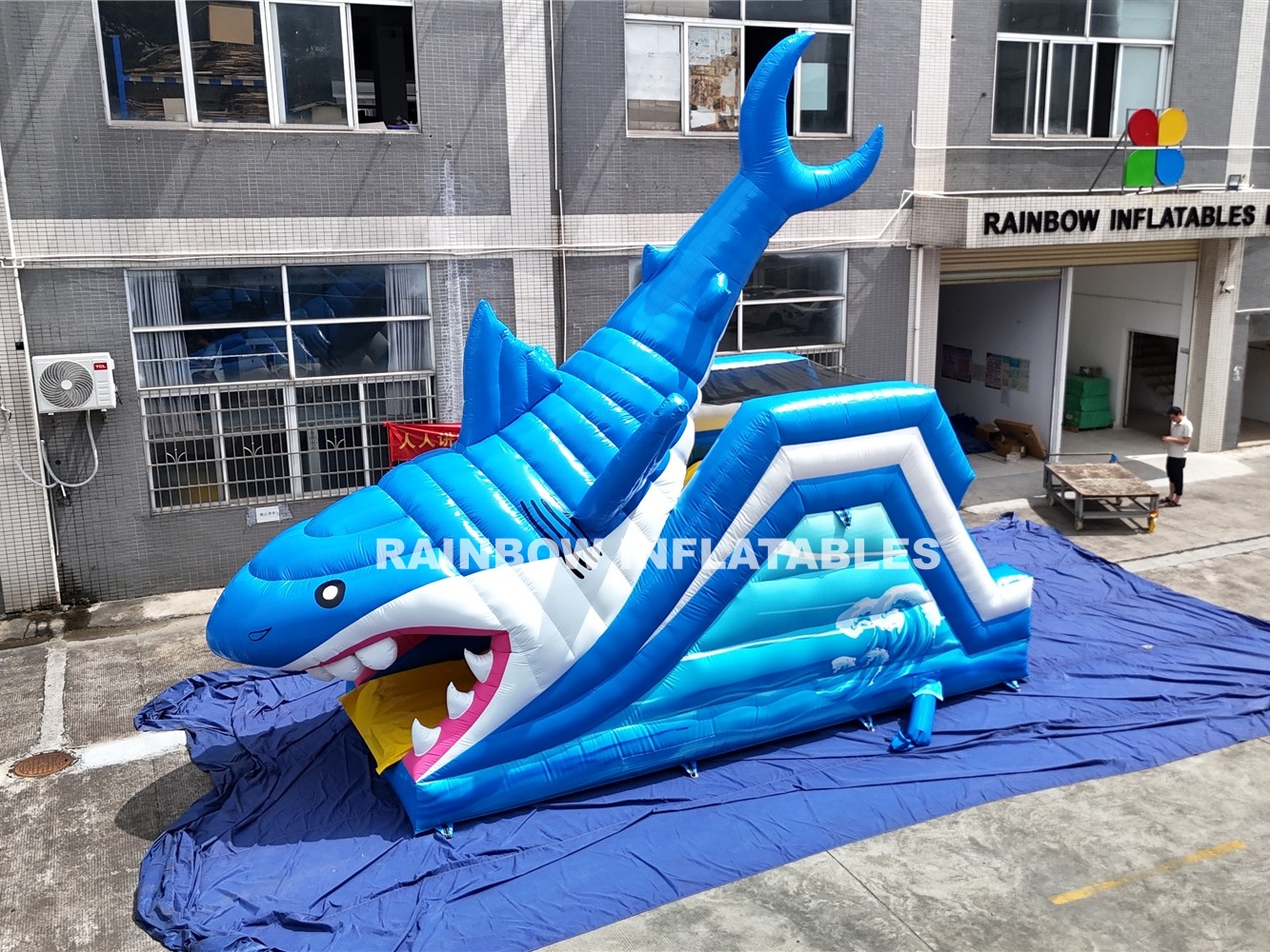 Inflatable Shark Slide