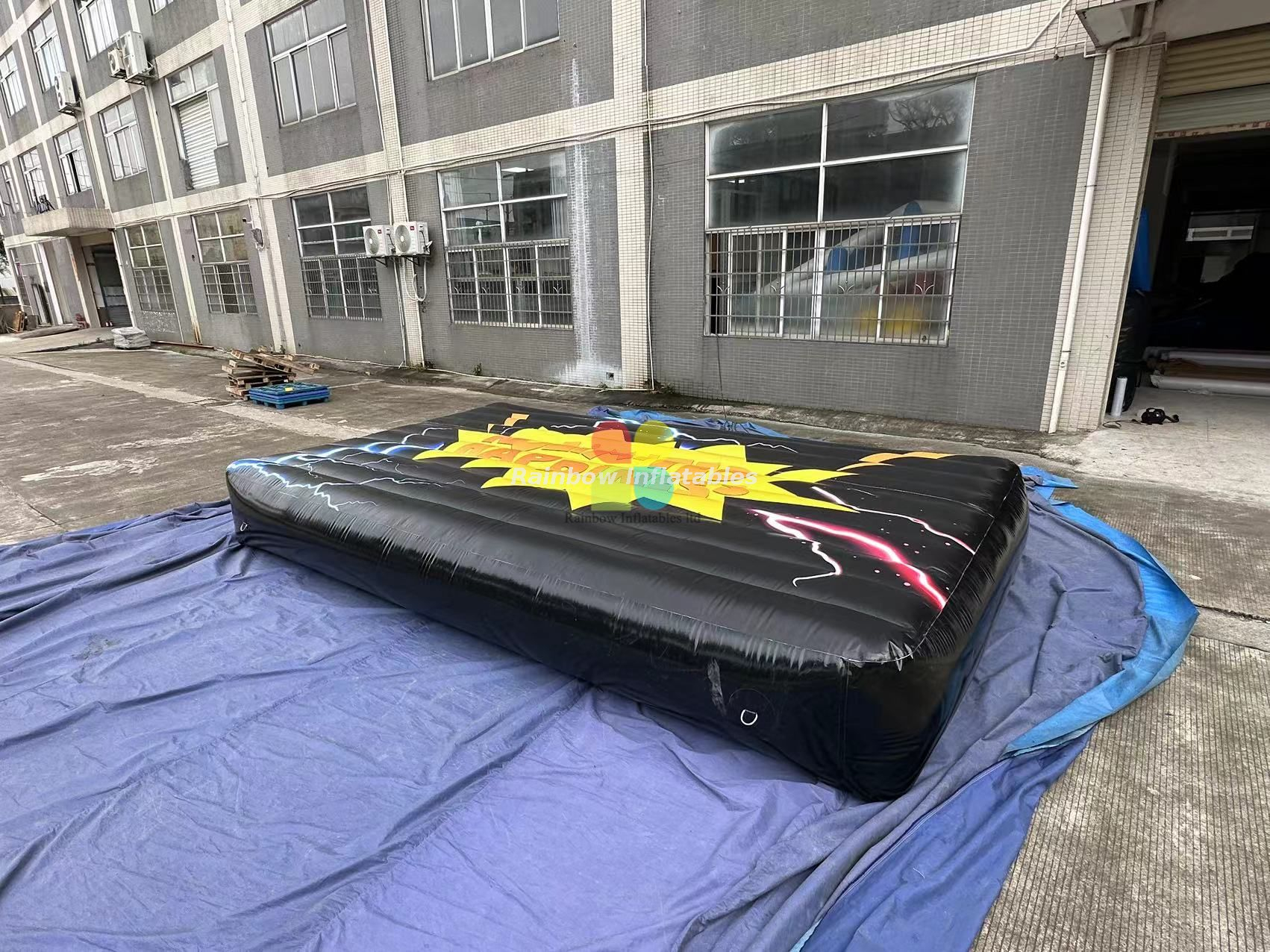 Rainbow Inflatable Tumbling Mat