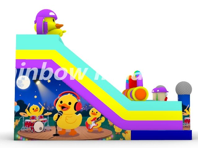 Inflatable Rubber duck slide