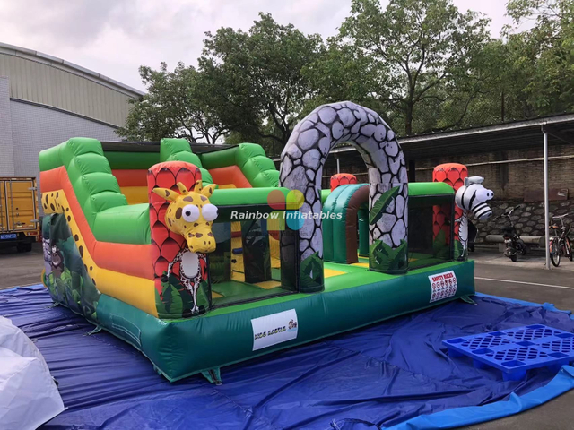 Indoor Inflatable Animal Zoo Funcity Playground for Toddlers