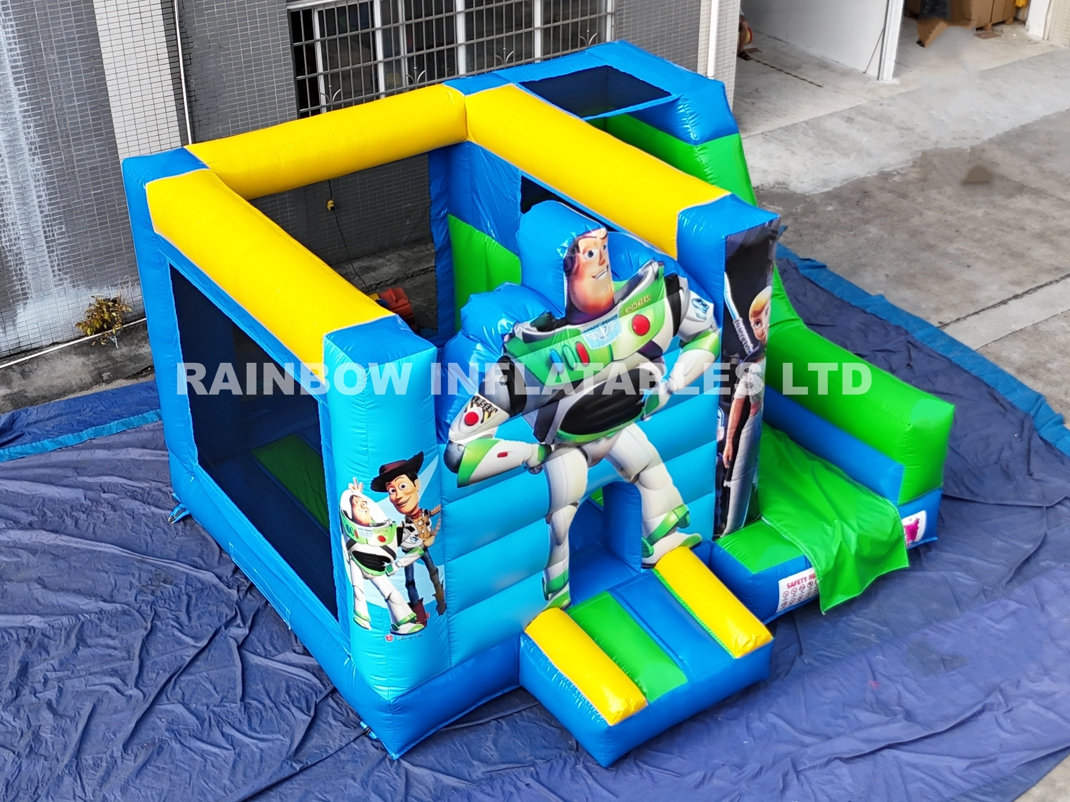 Cartoon Toy Character Inflatable Slide Bouncer