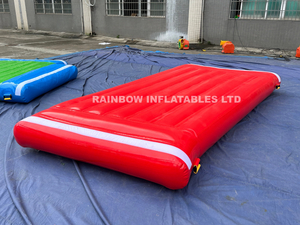 Giant inflatable floating water park junction