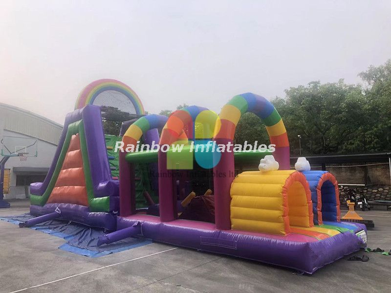 Rainbow inflatable Obstacle