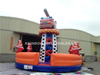 Giant Inflatable Fire Truck Climbing Structure with Firefighter Theme