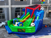 Inflatable world cup crazy slide 