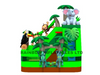 Custom 3D Rainforest Theme Inflatable Slide