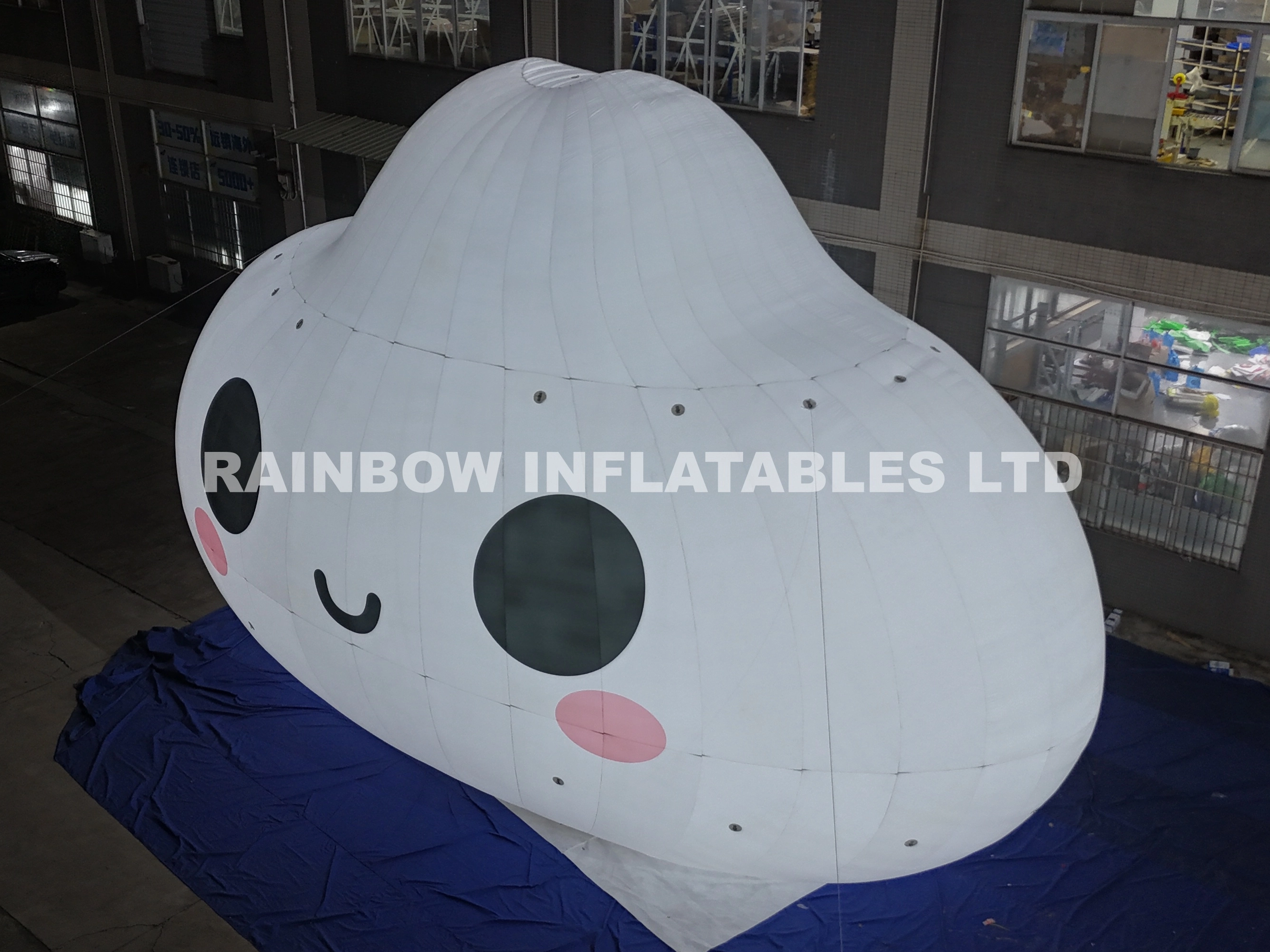 Glowing Inflatable Cloud Decoration with LED Light