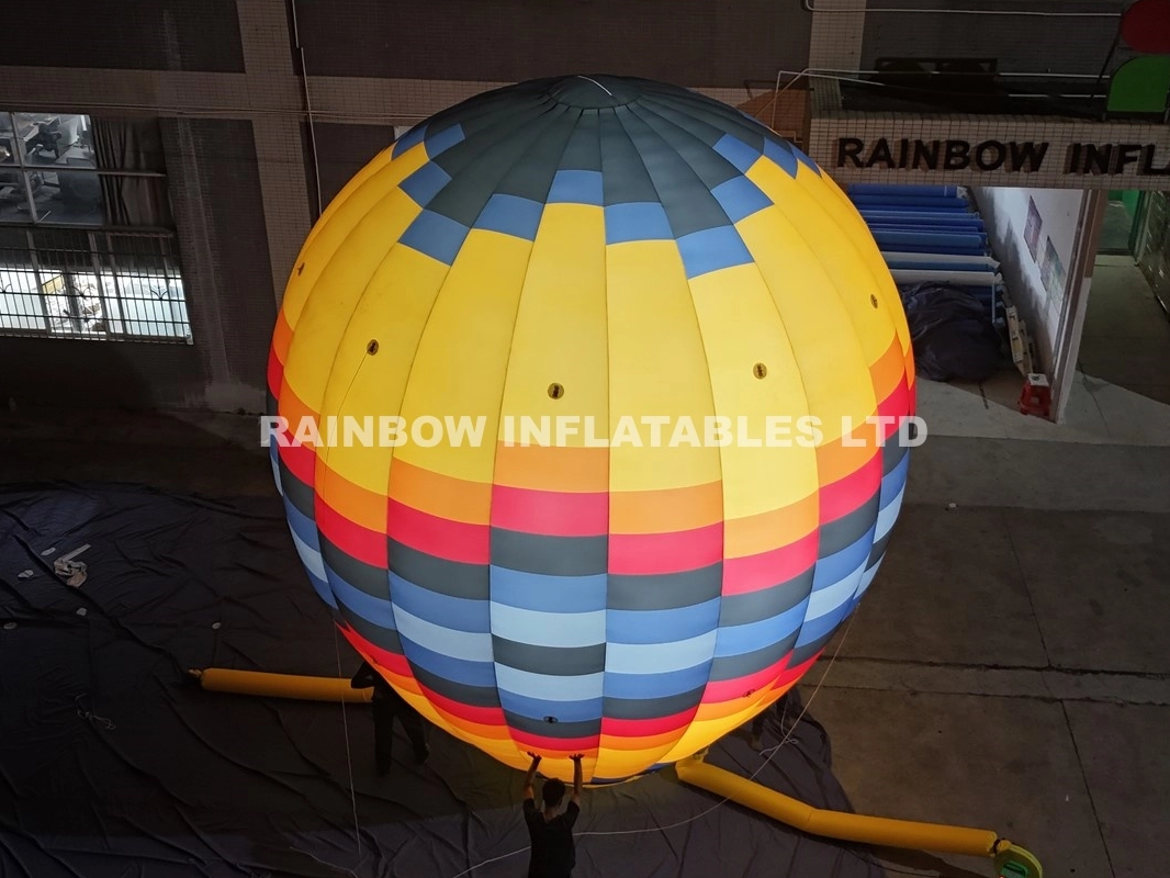 inflatable light-up hot air balloon colorful led balloon
