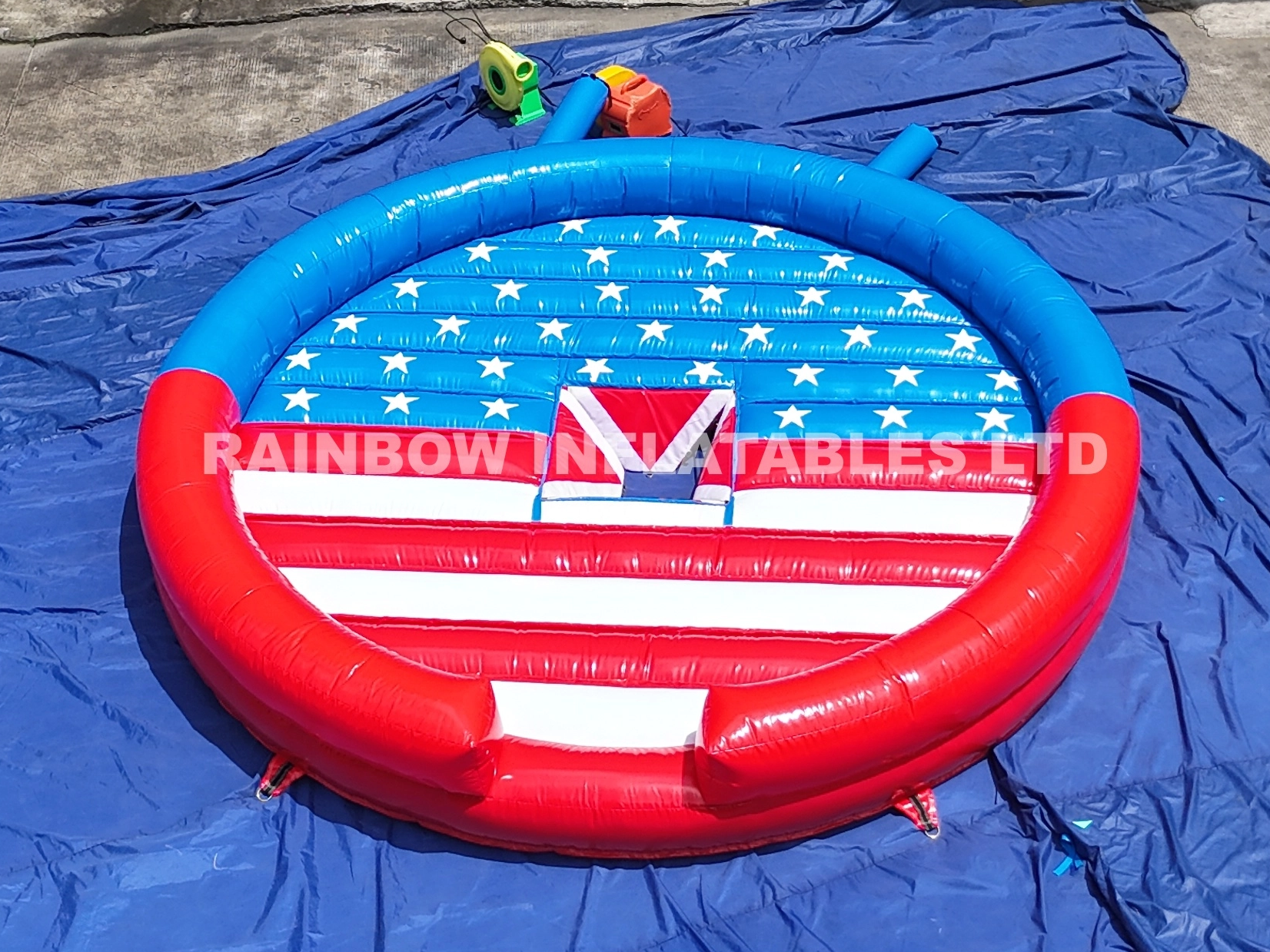 Outdoor Commercial Inflatable Rodeo Bull Game Crazy Bull Game for Adults