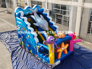 RB8270（6x3.5x5.8mH）Inflatable Under Sea World Slide Manufacturer