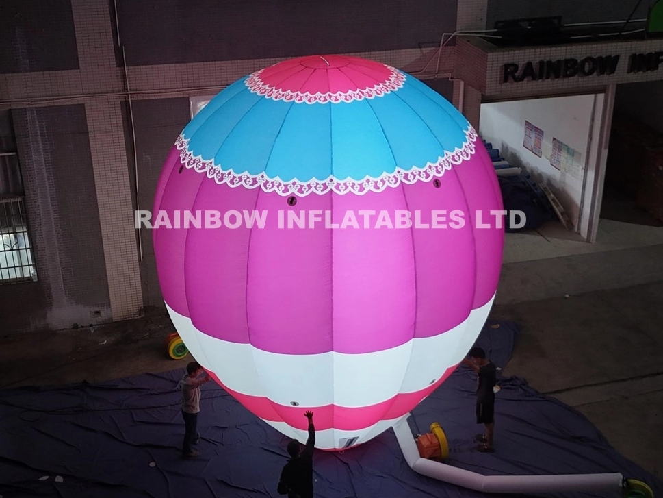 Wholesale Custom Inflatable Hot Air Balloon with LED Lights for Event Advertising and Brand Promotion