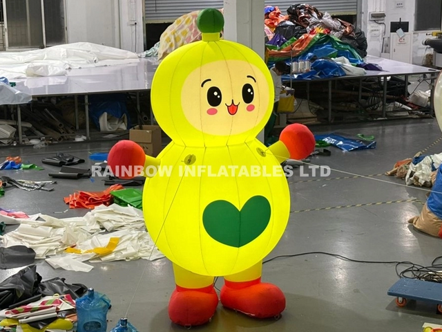 Custom LED Inflatable Minion Character for Outdoor Advertising Display