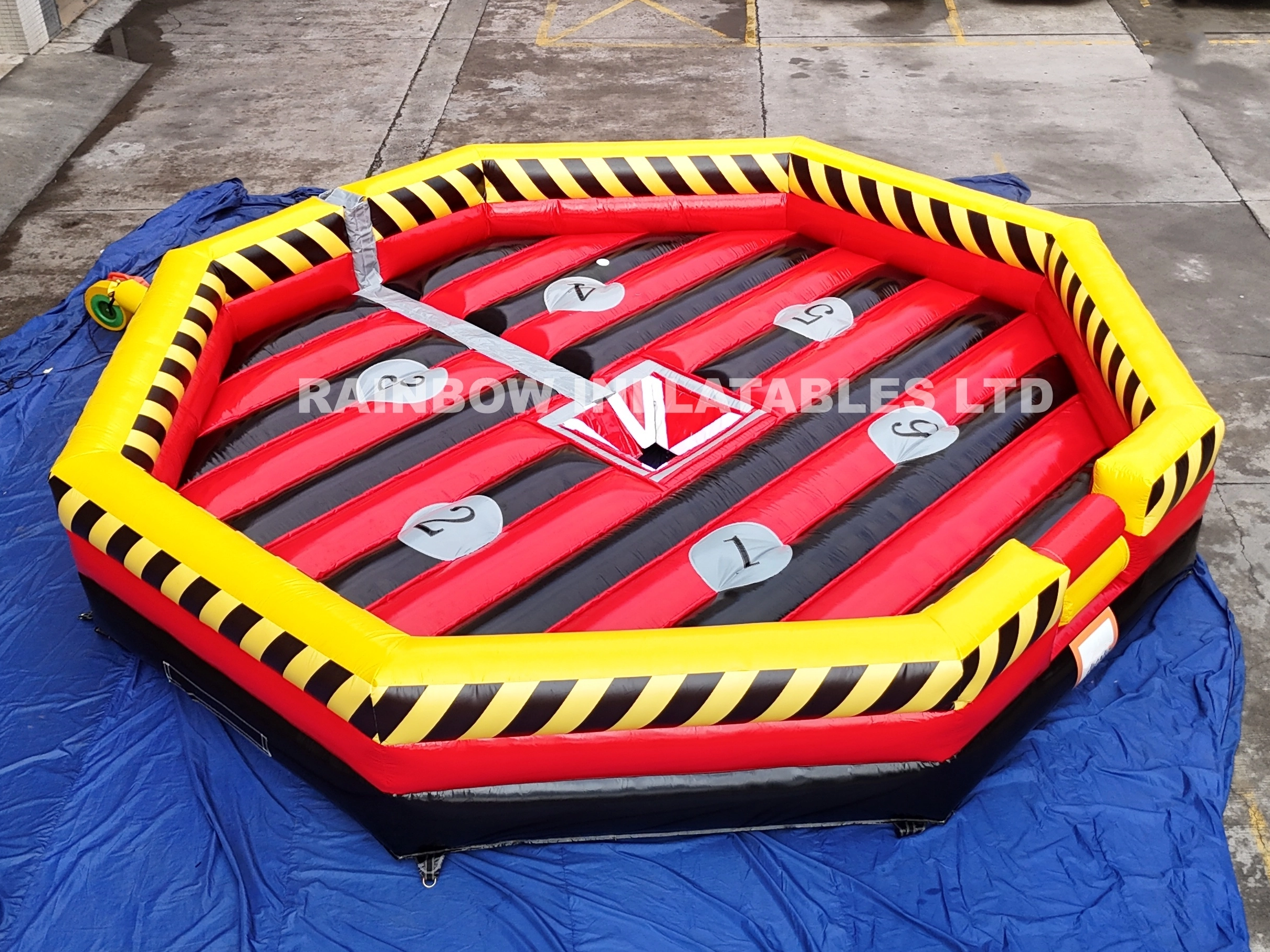 RB9124-11 Dia 7m Inflatable rodeo bull matress 
