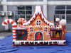 Giant Sweet Candy Theme Inflatable Bouncer - Gingerbread Man & House Jumping Castle
