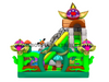 Fantasy Jungle Venus Flytrap Inflatable Playground with Slide and Bounce Area for Kids