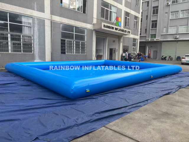Inflatable Pool,Dark Blue Square Pool