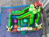 Cheerful Inflatable Insect Combo Castle with Bounce & Slide for Kids' Nature Fun