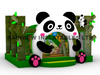Commercial Panda Theme Inflatable Bounce House with Bamboo Pillars and Arch