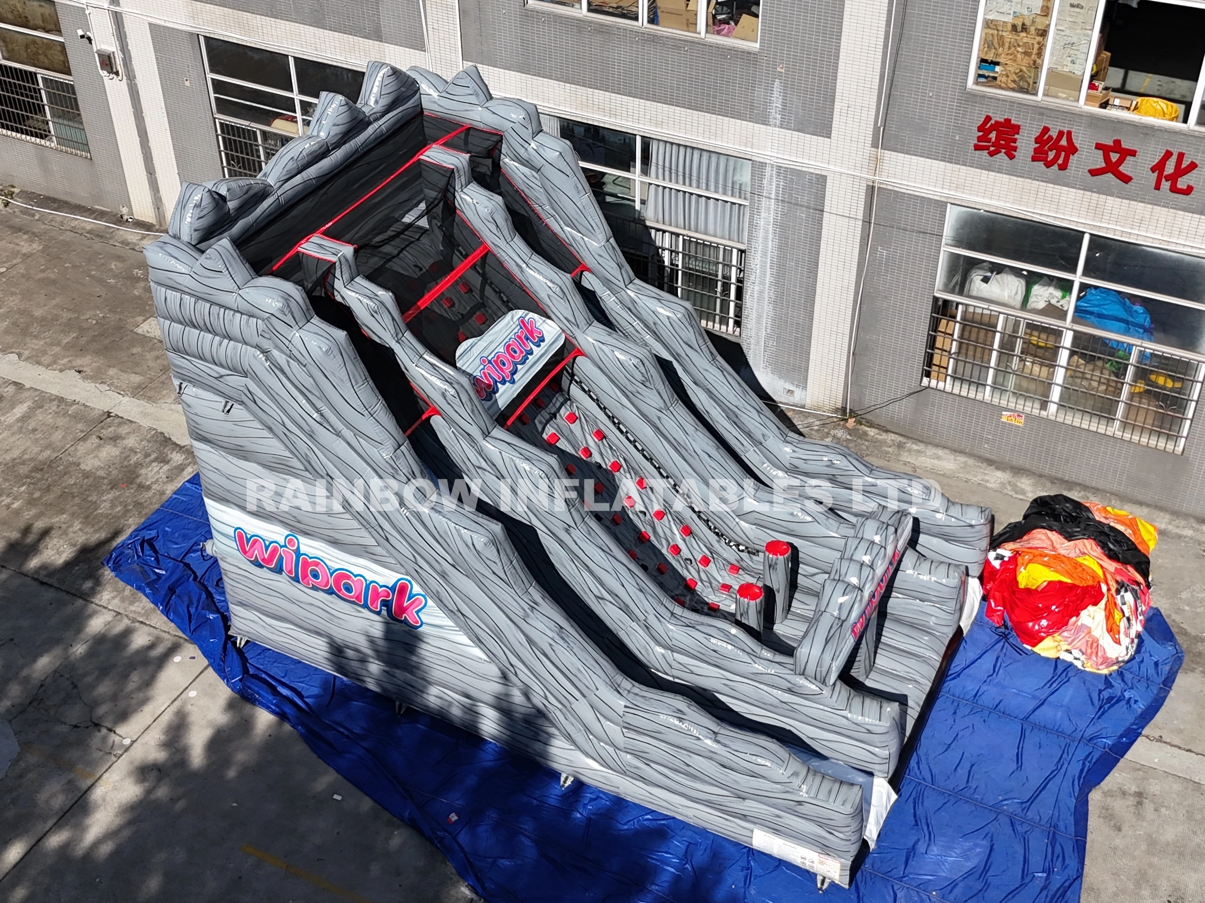 inflatable Rock climbing slide 