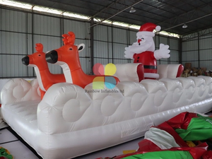 Inflatable Christmas Santa Deer