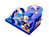 Inflatable Space Theme Bouncy Castle with UFO & Rocket Design