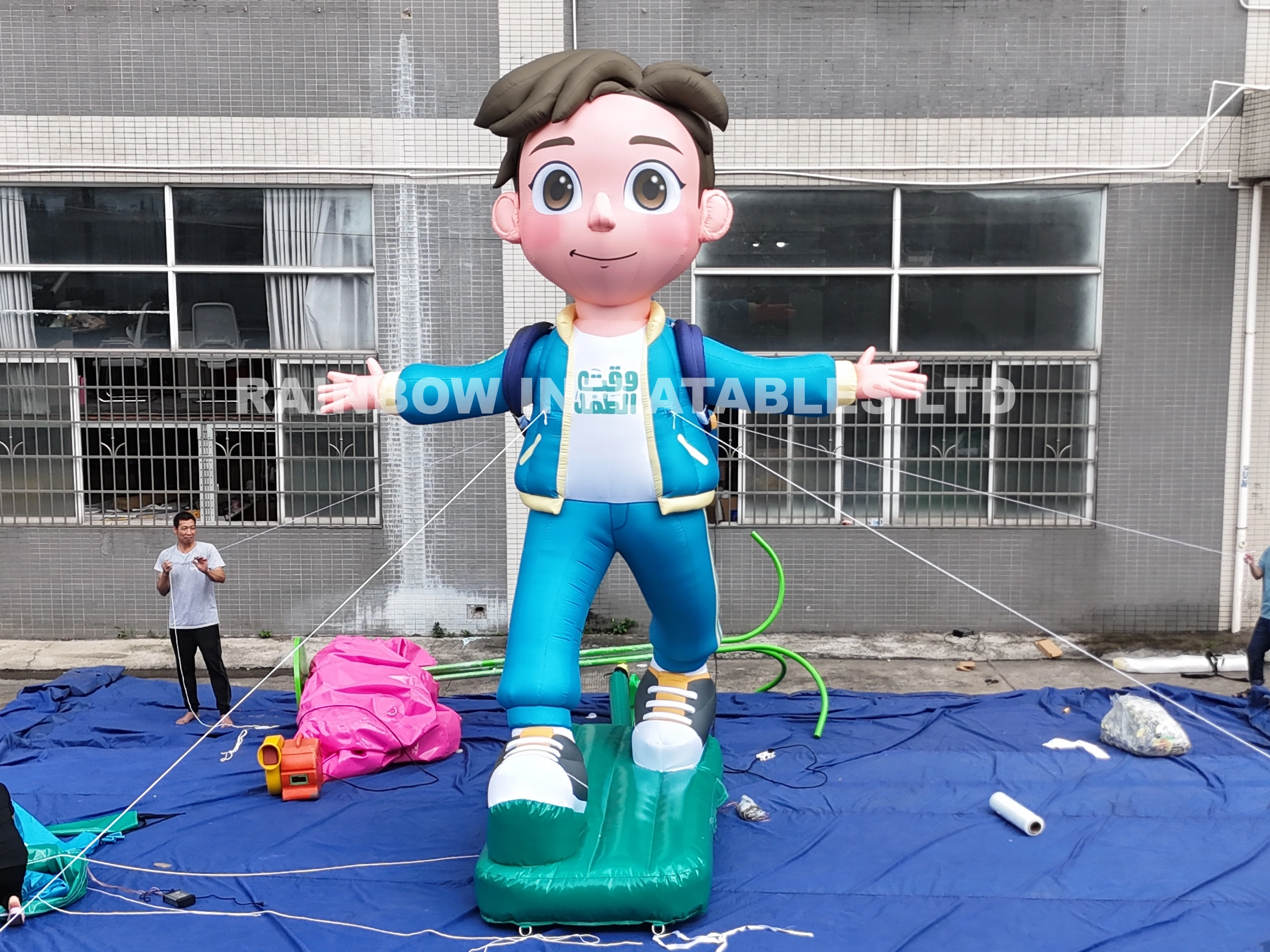 Personalized Inflatable Boy Cartoon Character