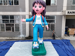 Custom light-up inflatable cartoon boy decoration