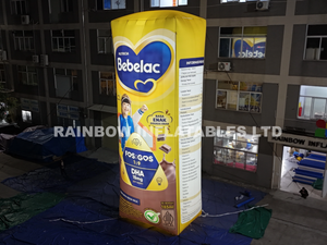 Inflatable Milk Carton,LED Light Milk