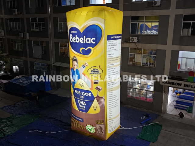 Inflatable Milk Carton,LED Light Milk