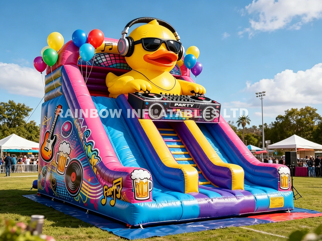 Inflatable Duck Slide,DJ Duck