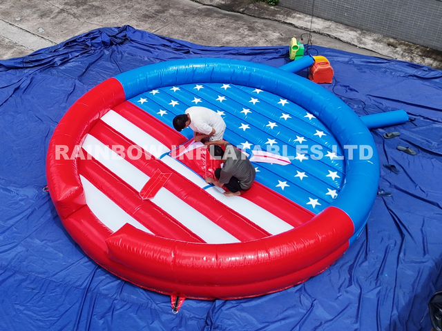 Outdoor Commercial Inflatable Rodeo Bull Game Crazy Bull Game for Adults