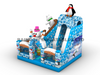 Christmas Winter Theme Inflatable Castle with Penguin, Snowman and Slide for Event Rental