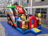 Racing Theme Inflatable Slide with Bounce Area