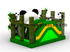 Commercial Panda Theme Inflatable Bounce House with Bamboo Pillars and Arch