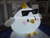 Commercial Grade Angry Bird Theme Inflatable Combo with LED Lighting Custom Obstacle Course for Event Rental