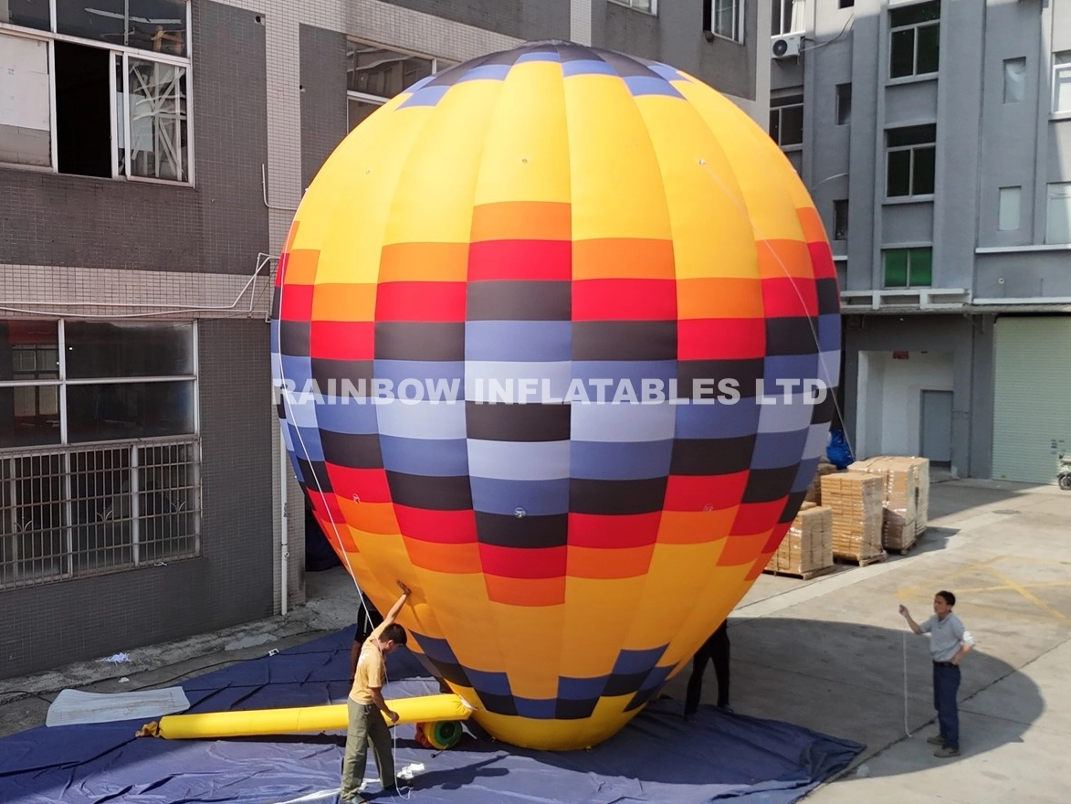 inflatable light-up hot air balloon colorful led balloon