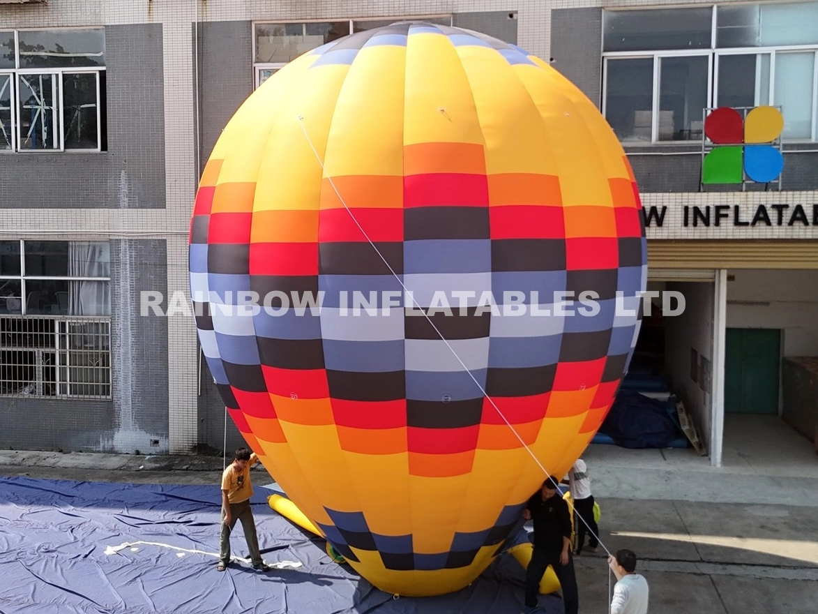 inflatable light-up hot air balloon colorful led balloon