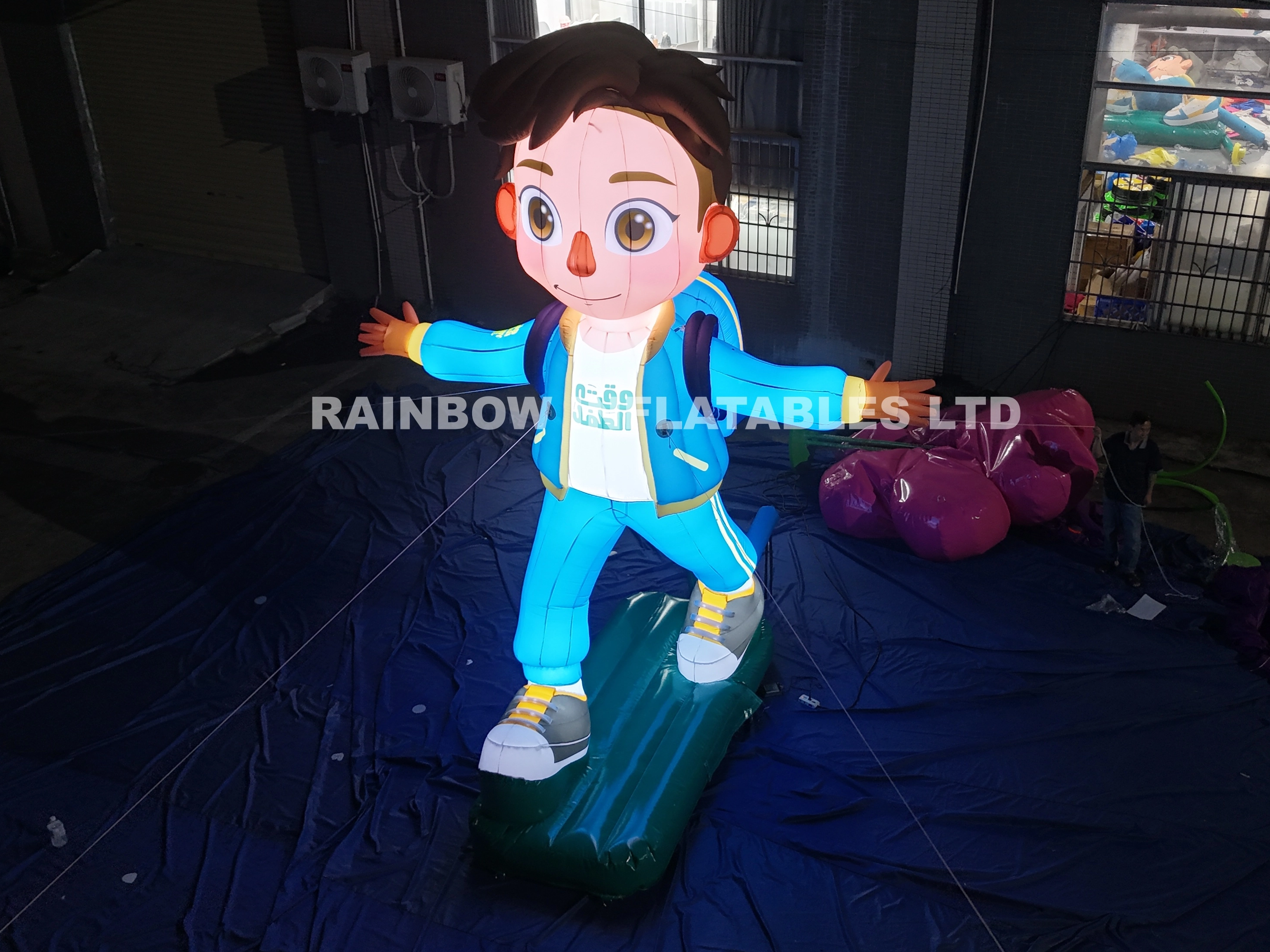 Personalized Inflatable Boy Cartoon Character